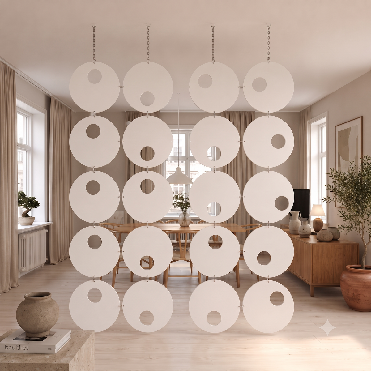 Orbit Room Divider Partition — 15 Panel Set