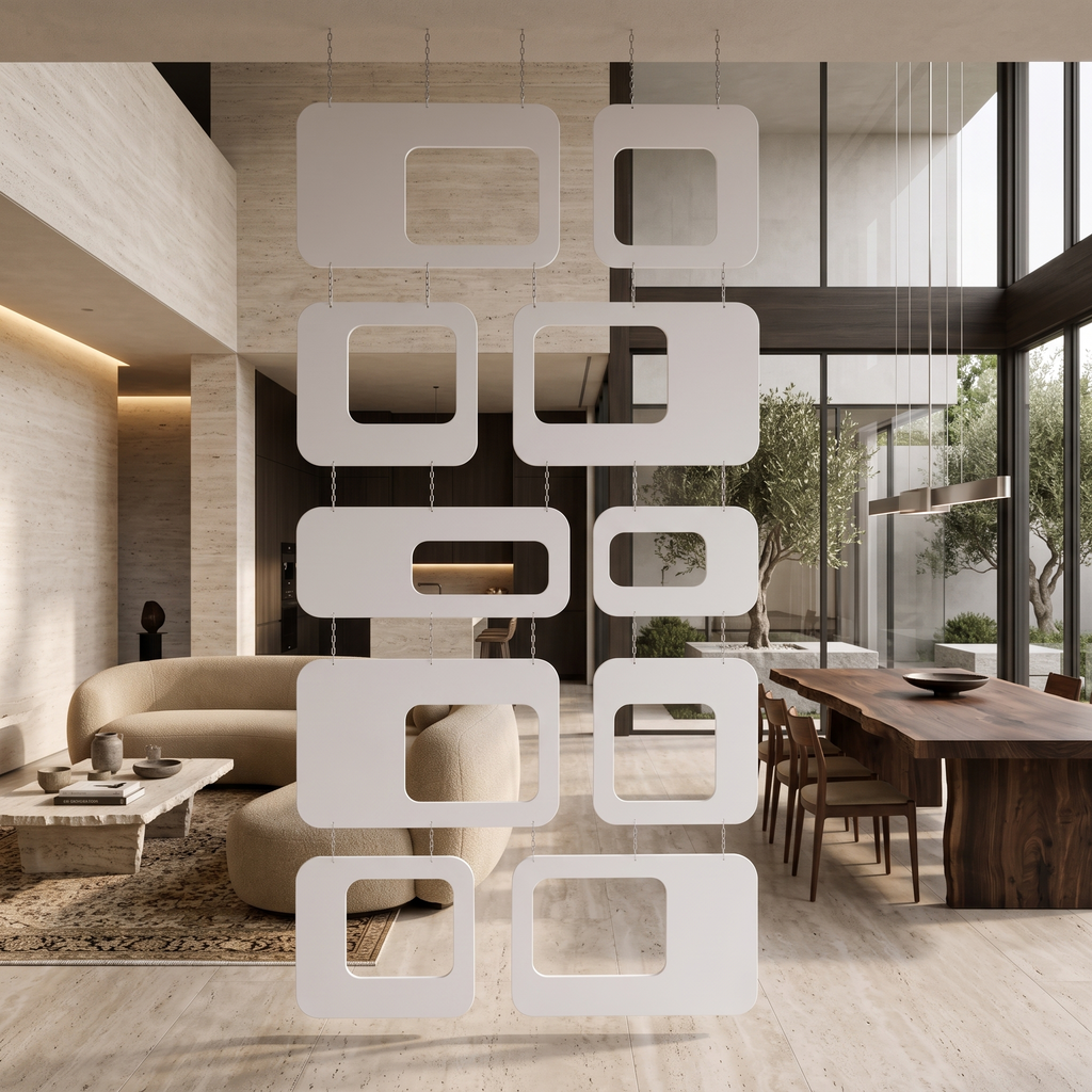 FRAME Hanging Room Divider — 10 Panel Set