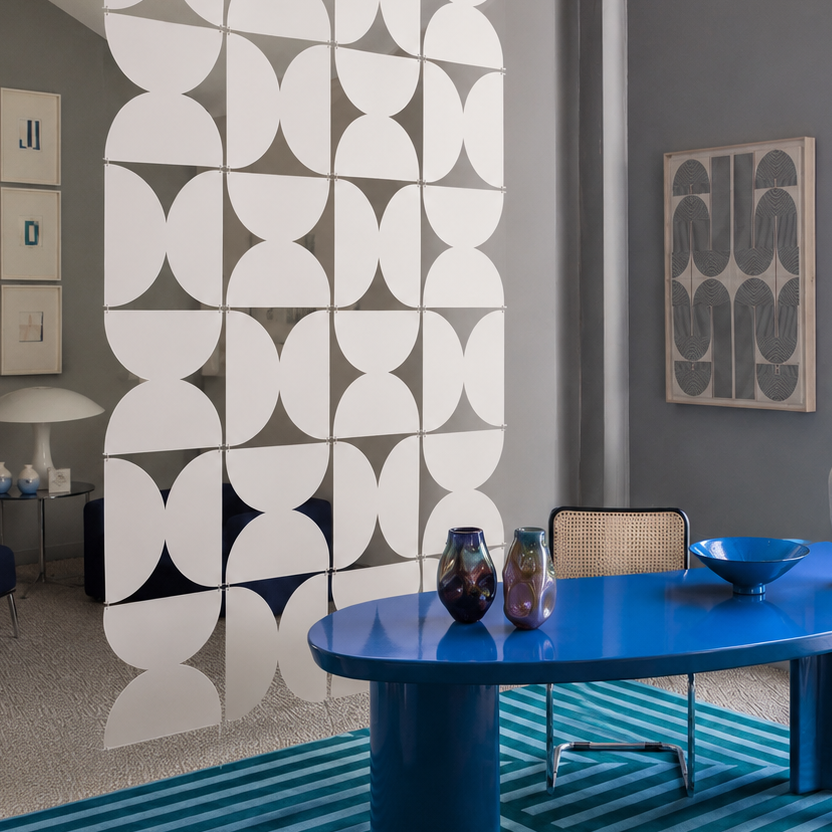 Half Moon Room Divider — 32 Panel Set