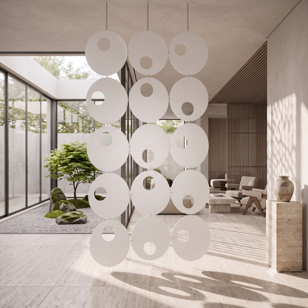 Orbit Room Divider Partition — 15 Panel Set